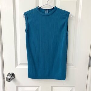 Vintage sleeveless sweater stretch nylon womens